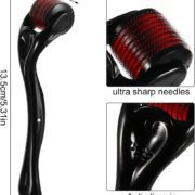 Derma Roller 540 aiguilles en alliage de titane pour la peau,Cheuveux et Barbe 1 mm