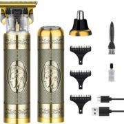 Tondeuse & Rasoir PRO 3 en 1 en métal DRAGON – Barbe, Cheveux et Oreilles – Rechargeable