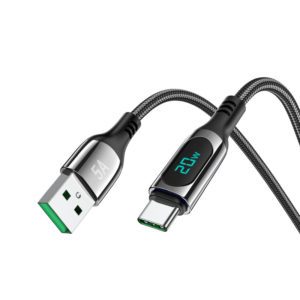 Hoco « S51 Extreme » USB vers Type-C - Affichage Numérique - Pour Data et Charge Ultra Rapide