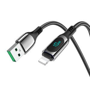 Hoco « S51 Extreme » USB vers Lightning - Affichage Numérique - Pour Data et Charge Ultra Rapide