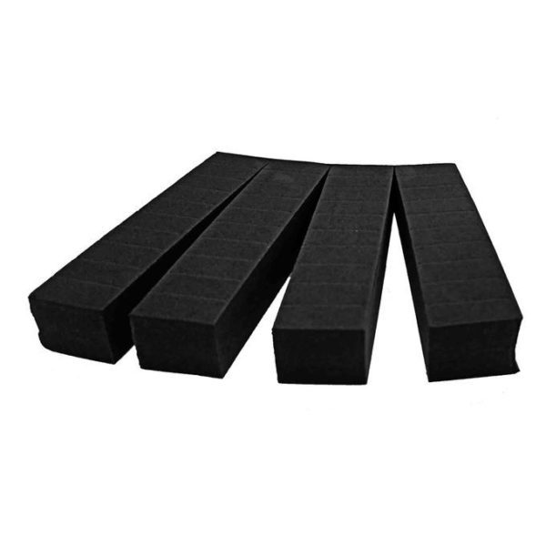 Pack de 4 garde porte voiture - forme cylindrique - noir