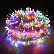 Guirlande De Fête Lumineuse Décorative – Étanche – 8 Modes – 100 LED – Double Fiche – Multicoleurs