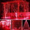 Guirlande De Fête Lumineuse Décorative – Étanche – 8 Modes – 100 LED – Double Fiche – Rouge