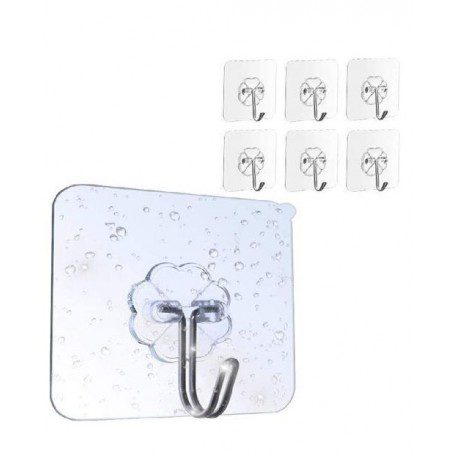 Crochets adhésifs en acrylique puissants Lot de 10 crochets pour accrocher au mur ou au plafond