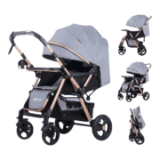 Poussette bébé Belecoo 511 GRIS