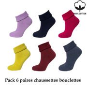 Pack 6 paires de chaussettes bouclettes