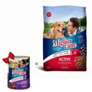 pack Croquette 4 kg Bœuf Pour Chien Miglior Cane + Boites de Nourriture 400g au selvaggina Pour Chien gratuit