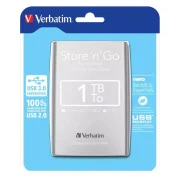 Disque dur portable USB Store ‘n’ Go 3.0 – 1 To – Gris – VERBATIM