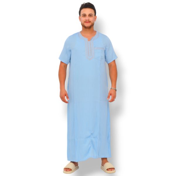 Horka' pour prière -Djebba homme -bleu Clair