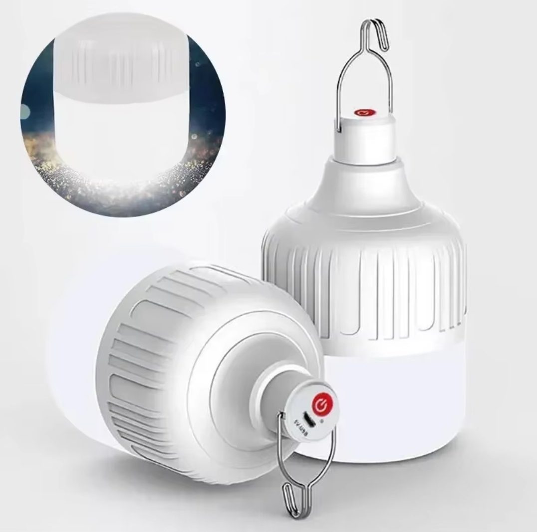 Lampe de Camping LED - Blanc Avec Éclairage De Tente D'urgence - Lanterne De Patio - Rechargeable - Étanche