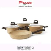 Presto Batterie de cuisine 7 pièces – Granite