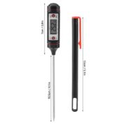 Thermomètre Avec Couvercle Alimentaire De Cuisson Noir
