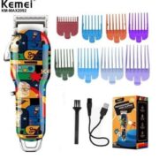 Tondeuse à Cheveux Professionnelle Rechargeable (USB) – Sans Fil – Kemei Max