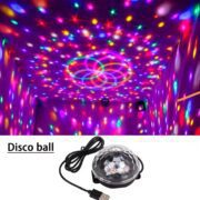 Lampe De Fête Colorée Change Avec Prise USB – Contrôle De la Musique – Plusieurs Modes De Documents