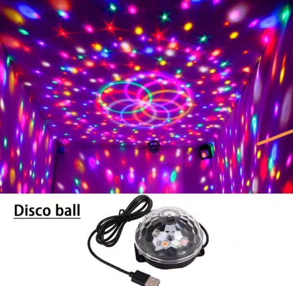 Lampe De Fête Colorée Change Avec Prise USB – Contrôle De la Musique – Plusieurs Modes De Documents