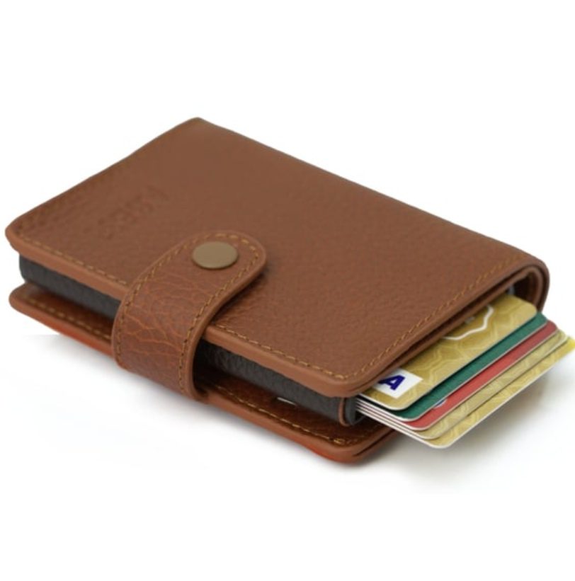 Porte-Cartes en Métal – Métal Pour Hommes – Porte-Cartes De Crédit En Cuir – (Copie)