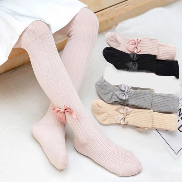 Pack de 4 Collants – Chaleur & Élégance pour Petites Princesses