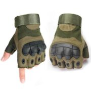 Gants Tactiques Demi-Doigt De Haute Qualité – Multifonctions – Vert