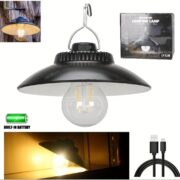 Lampe LED Suspendue Pour Camping – Lumière Chaude – Légère – Portable