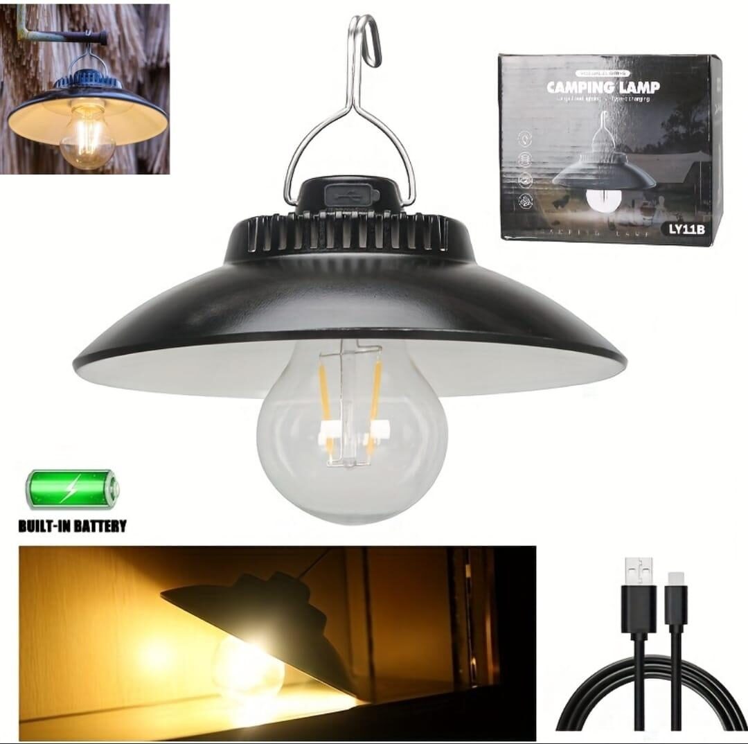Lampe LED Suspendue Pour Camping – Lumière Chaude – Légère – Portable