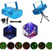 Lumières Laser LED – Disco DJ – Lumières De Fête – Mini Flash Automatique RG LED – Multicouleur