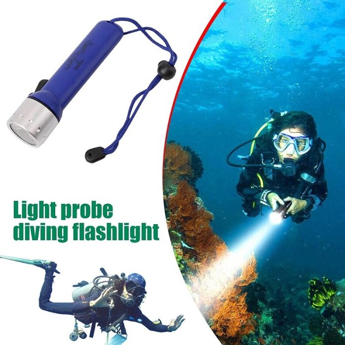 Torche Sous Marine Professional Flashlight – Waterproof – Bleu