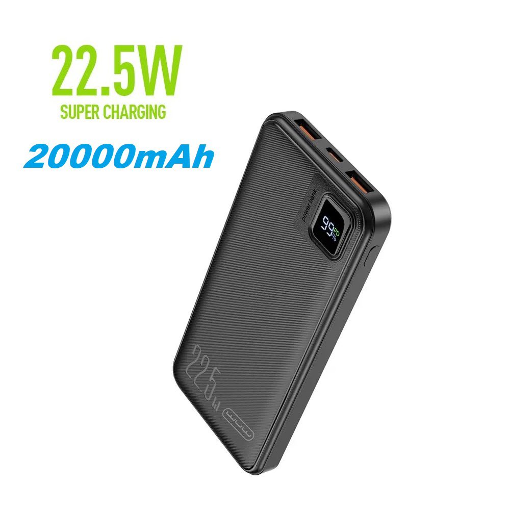 Power Bank Y138 20000mAh & Charge Rapide 22.5W + Afficheur Digiital