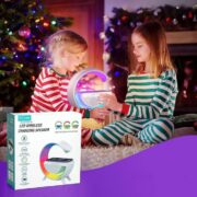 Réveil Multifonction – Haut-Parleur Bluetooth Sans Fil – Mini Veilleuse – Support Carte TF – Chargeur De Téléphone – Radio