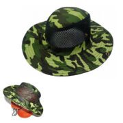 Chapeau De Soleil Camouflage En Coton Pour La Pêche Et La Chasse En Plein Air Avec Un Cordon De Serrage - Unisexe