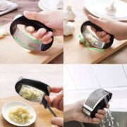 Hachoir à Ail Manuel En Acier Inoxydable