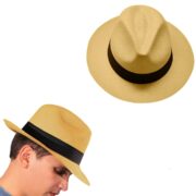 Chapeau De Soleil Unisexe – Large bord – Élégant et Pratique – Été – Beige Clair Naturel – Marron