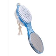 Brosse À Pédicure 4 En 1 : Pierre Ponce & Récureur & Lime