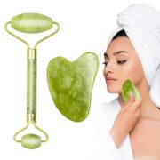 Rouleau De Jade & Gua Sha Pour Massage