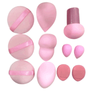 Kit 11 Pièces Éponges Et Puffs De Maquillage