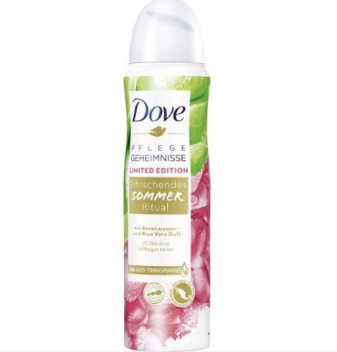 DOVE Déodorant Spray Edition Limité A L'Eau De Rose Et Aloe Vera 150 Ml