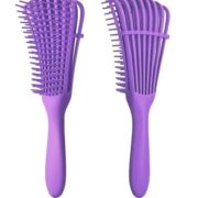 Brosse Démêlante Flexible Pour Cheveux Bouclés Violet