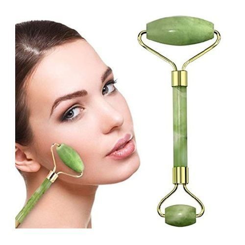 Jade Roller Rouleau Massage Du Visage Vert