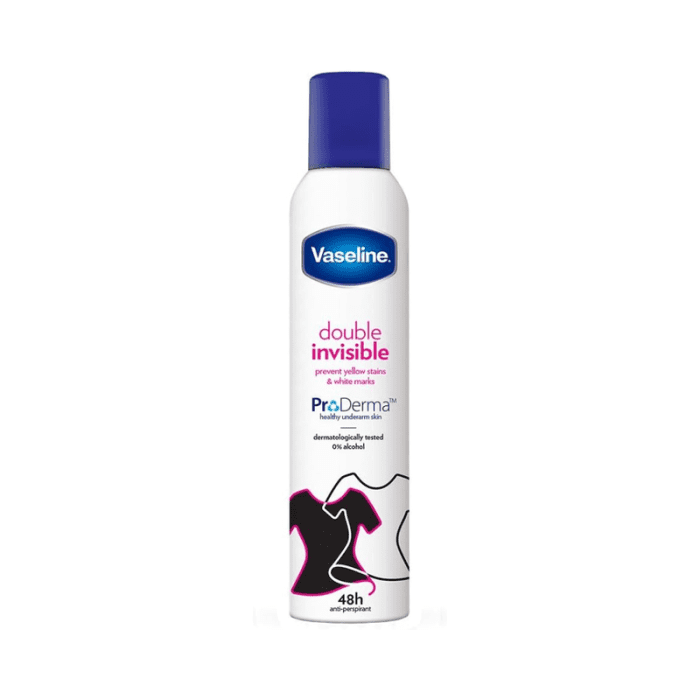 Vaseline Déodorant Femme Double Invisible 48 Heures De Protection 250Ml