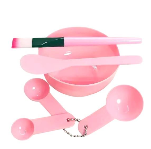 Ensemble D'Outils Pour Masque Facial : Bols & Brosse & Cuillère À Mesurer