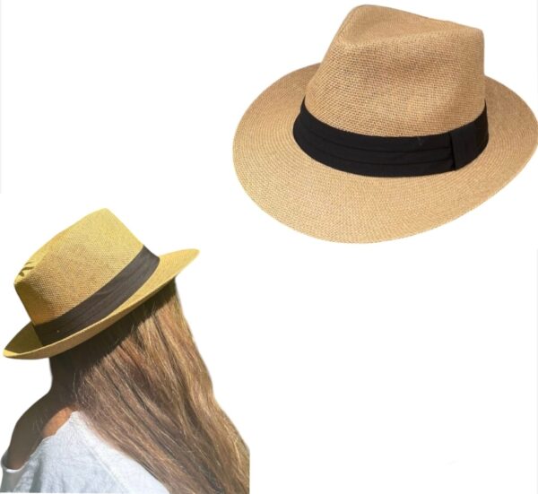 Chapeau de Soleil Unisexe – Bord large – Confortable – Marron