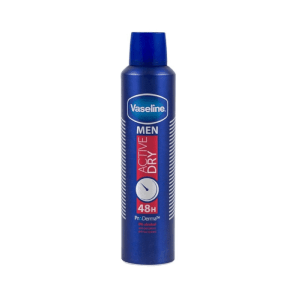 Vaseline Déodorant Homme Active Dry 48 Heures De Protection 250 Ml
