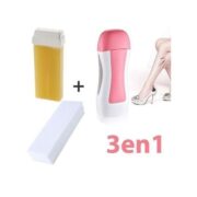 Kit Épilation : Appareil À Cire & Cartouche & 100 Bandes