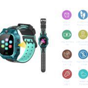Montre Connectée Pour enfants – Bracelet Étanche avec Caméra – Appels et SOS – Réveil et Tracker - Vert