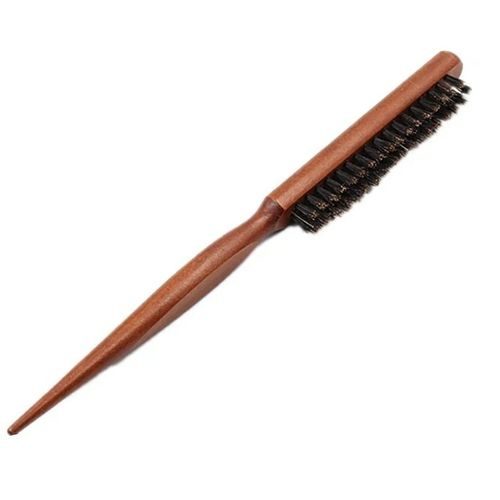 Brosse Professionnelle En Bois Naturel Avec Picots Antistatiques