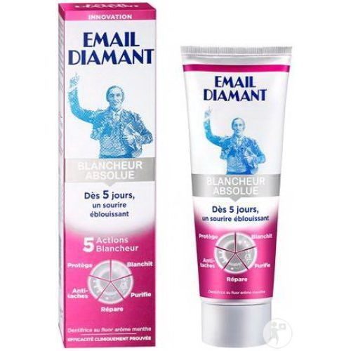 Dentifrice Email Diamant Blancheur Absolue 5 ACTIONS BLANCHEUR 75 Ml