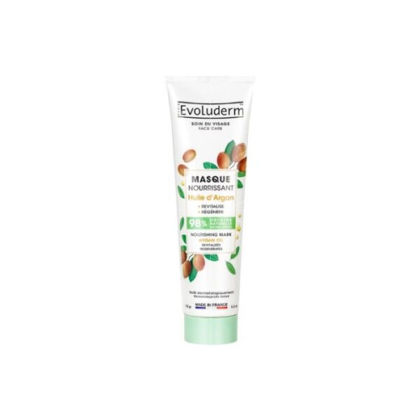 EVOLUDERM Masque Soin De Visage Nourrissant À L'Huile D'Argan 150 G