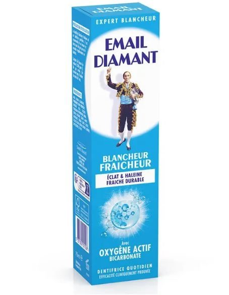 Email Diamant Blancheur Fraicheur Avec Oxygène Actif Bicarbonate 75ml