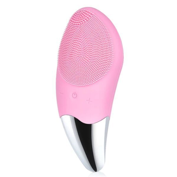 Sonic Brosse Nettoyante Électrique En Silicone Pour Le Visage Rose