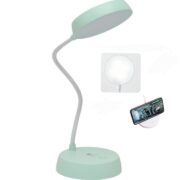 Lampe De Bureau LED – Rechargeable – Tactile – Support Téléphone – 3 Modes – Vert