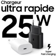 Tête Chargeur Type-C 25W PD3.0 - Charge Rapide pour Samsung et Android